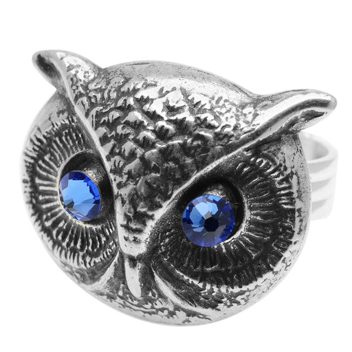 Retired - Blue-Eyed Owl Ring