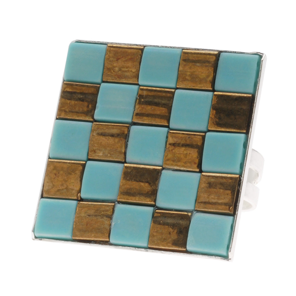 Retired - Checkerboard Tila Ring