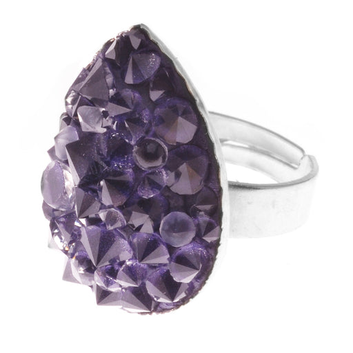 Retired - Faux Amethyst Druzy Ring