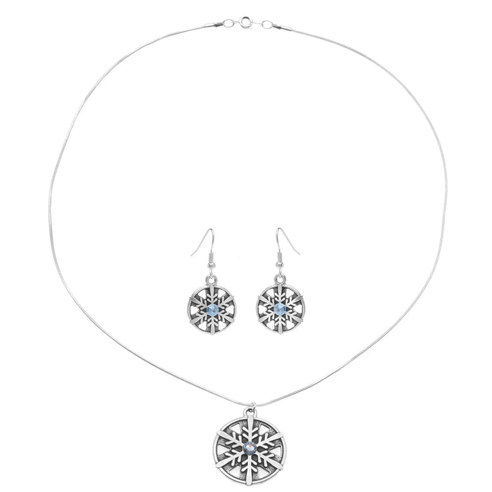 Dashing Through the Snow Necklace and Earrings Set (Reboot)