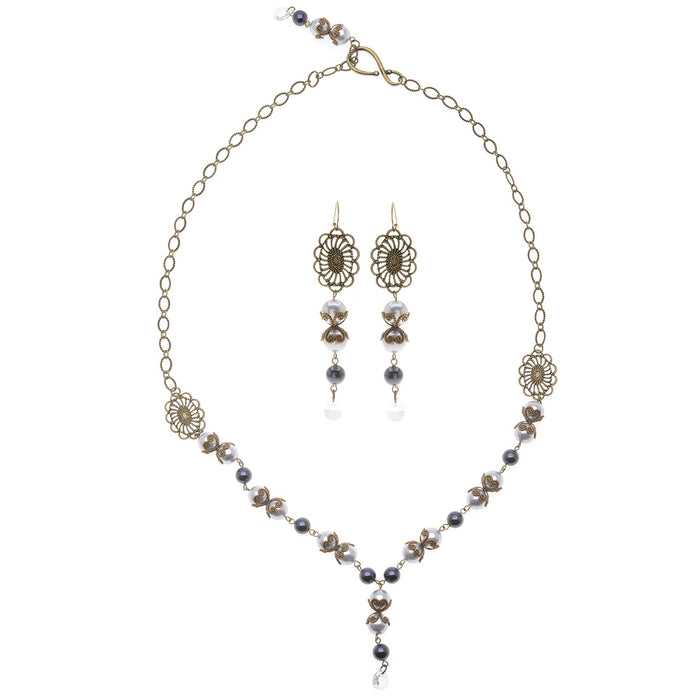 Retired - The Edwardian Abbey Necklace and Earring Set