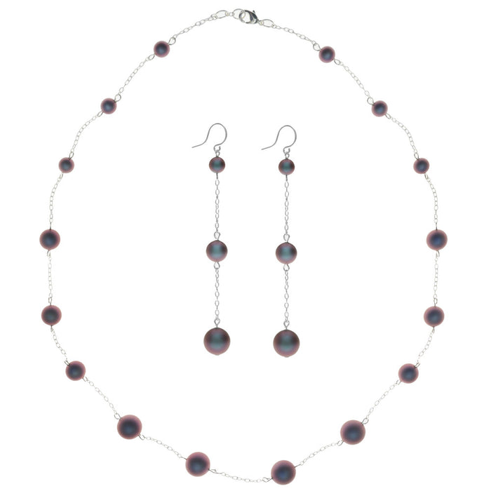 Retired - Moonlight Rouge Necklace and Earring Set