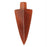 Rich Red Orange Agate Carved Arrowhead Pendant 55mm (1 Piece)