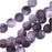 Dakota Stones Gemstone Beads, Dog Teeth Amethyst, Matte Round 10mm (8 Inch Strand)