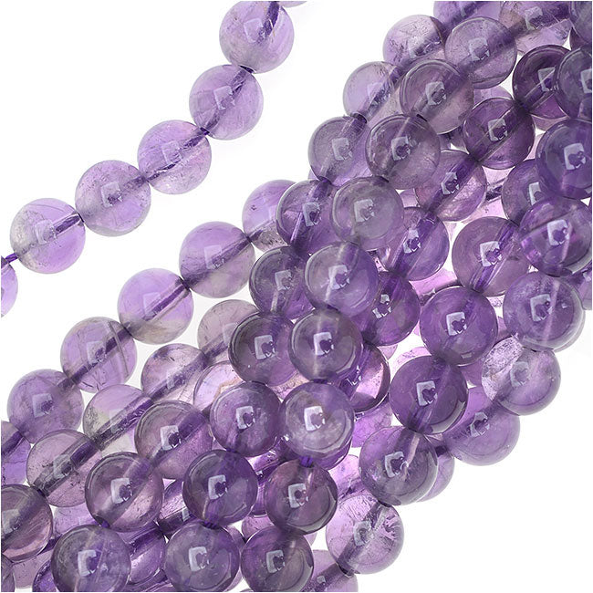 Gemstone Beads, Lavender Cape Amethyst, Round 6mm, Light Purple (16 Inch Strand)