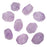 Gemstone Beads, Amethyst, Nugget 15-22mm, Purple (9 Pieces)