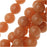 Gemstone Beads, Aventurine, Round 8mm, Orange (15 Inch Strand)