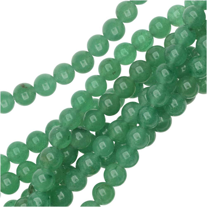 Dakota Stones Gemstone Beads, Green Aventurine, Round 6mm (8 Inch Strand)