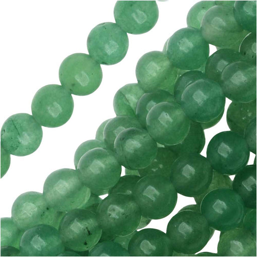 Gemtone Beads, Aventurine, Round 4mm, Green (15 Inch Strand)