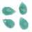 Gemstone Beads, Amazonite, Faceted Drop 9x5mm, Aqua Green (20 Pieces)