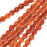 Gemstone Beads, Orange Carnelian, Faceted Round 6mm, 15.5" Strand