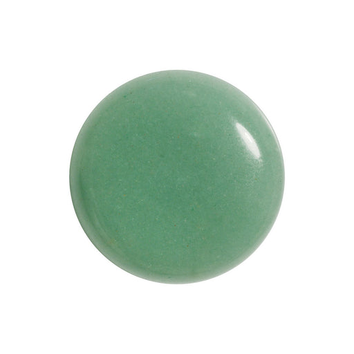 Green Aventurine Gemstone Round Flat-Back Cabochon 25mm (1 Piece)