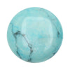 Chinese Turquoise Dyed Howlite Gemstone Round Flat-Back Cabochon 25mm (1 pcs)
