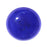 Lapis Color Dyed Howlite Gemstone Round Flat-Back Cabochon 25mm (1 Piece)