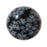 Snowflake Obsidian Gemstone Round Flat-Back Cabochon 25mm (1 Piece)