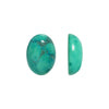 Chinese Turquoise Dyed Howlite Gemstone Oval Flat-Back Cabochons 14x10mm (4 pcs)