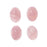 Rose Quartz Gemstone Oval Flat-Back Cabochons 14x10mm (4 Pieces)