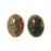 Chinese Unakite Oval Gemstone Flat-Back Cabochons 18x13mm (2 Pieces)