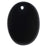 Black Onyx Gemstone Oval Flat-Back Cabochon 40x30mm (1 Piece)