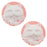 Lucite Round Cameo Pink With White Cat's Face 25mm (2 Pieces)