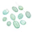 Gemstone Beads, Chalcedony, Smooth Oval Nugget 10-24mm, Aqua Blue (10 Pieces)