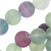 Dakota Stones Gemstone Beads, Fluorite, Matte Round 7.5mm (8 Inch Strand)