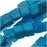 Gemstone Beads, Howlite, Square Cube 4mm, Dyed Turquoise Blue (16 Inch Strand)