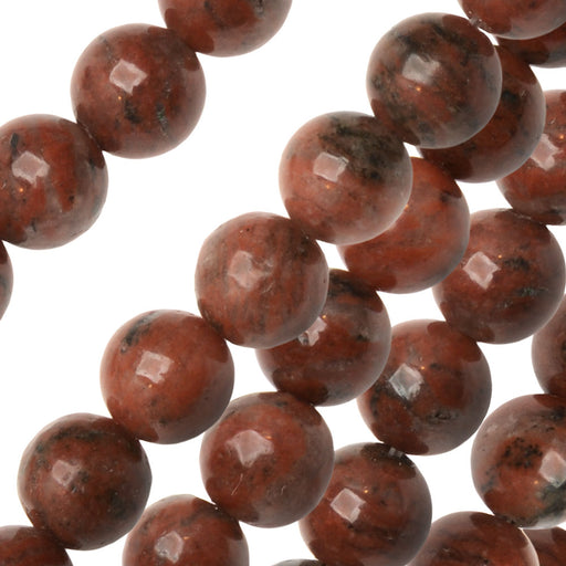 Gemstone Beads, Jasper, Round 8mm, Red (15.5 Inch Strand)