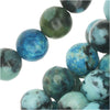 Gemstone Beads, Ocean Jasper, Round 6mm, Aqua Blue (15.5 Inch Strand)