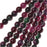 Gemstone Beads, Dark Watermelon Jade, Round 6.5mm, Green and Pink (15.5 Inch Strand)