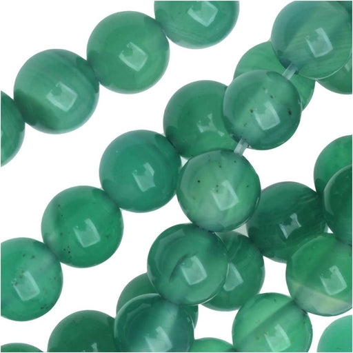 Gemstone Beads, Candy Jade, Round 6mm, Green (15 Inch Strand)