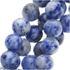 Gemstone Beads, Lapis Lazuli, Round 6mm, Denim Blue (15 Inch Strand)