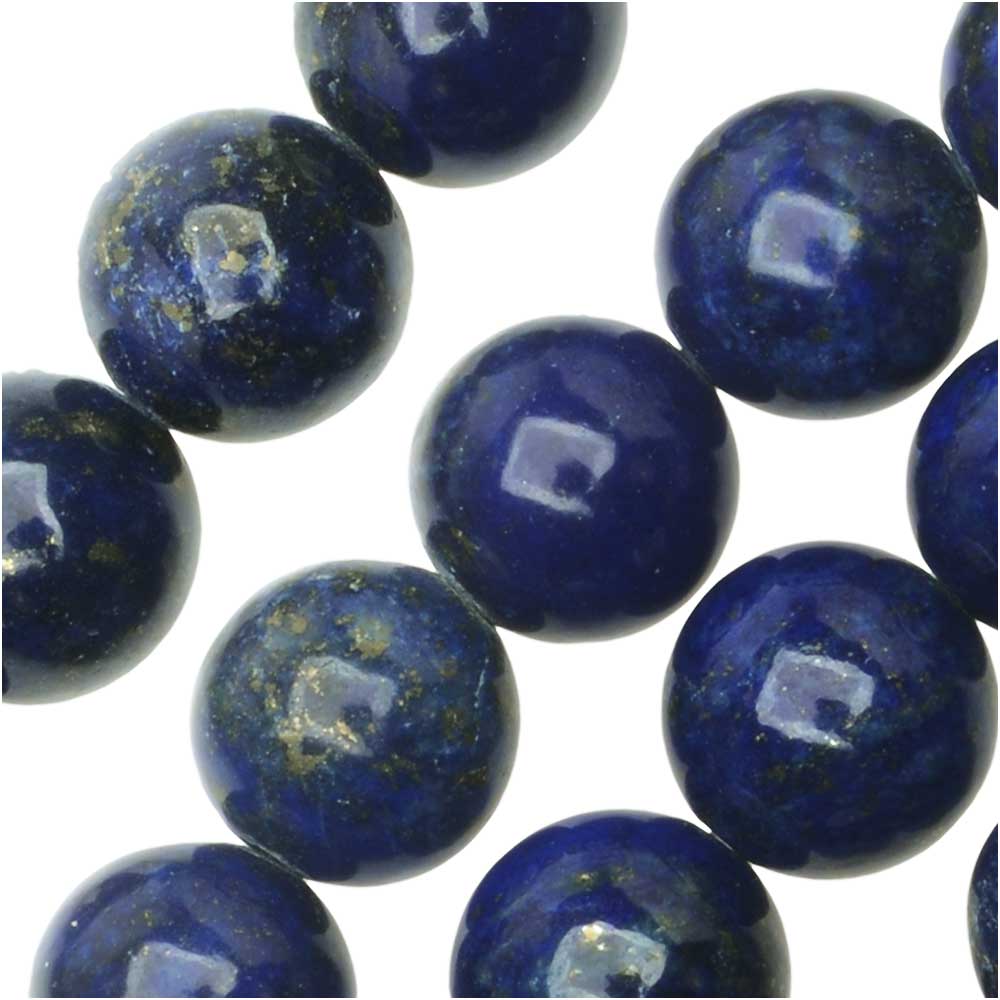 Dakota Stones Gemstone Beads, Lapis Lazuli, Round 8mm (8 Inch Strand)