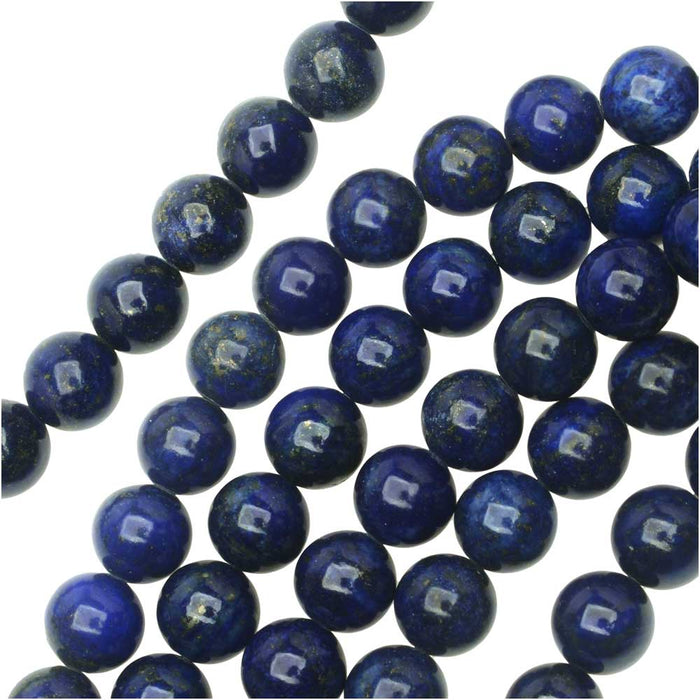 Dakota Stones Gemstone Beads, Lapis Lazuli, Round 8mm (8 Inch Strand)