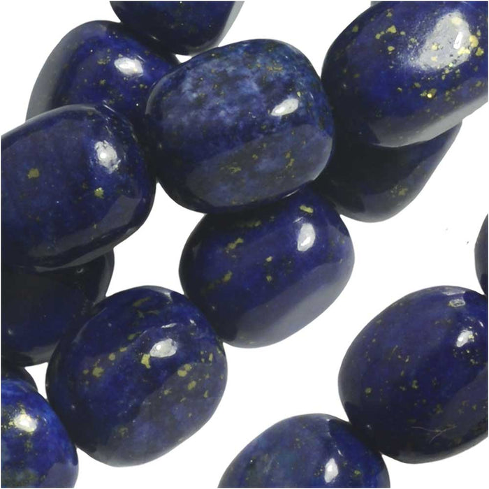 Dakota Stones Gemstone Beads, Lapis Lazuli, Nugget 8x10mm (8 Inch Strand)