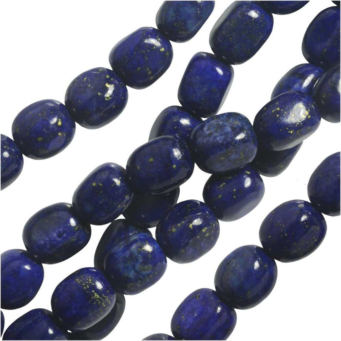 Dakota Stones Gemstone Beads, Lapis Lazuli, Nugget 8x10mm (8 Inch Strand)