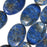 Gemstone Beads, Lapis Lazuli, Puffed Oval 15x11mm, Blue (15.5 Inch Strand)