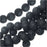 Gemstone Beads, Lava, Round 8mm, Black (15 Inch Strand)
