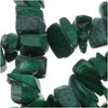 Gemstone Beads, Malachite, Chips 2-5.5mm, Green (34 Inch Strand)