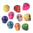 Gemstone Beads, Dyed Magnesite, Skull 17x14mm, Multi-Colored (10 Pieces)