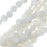 Gemstone Beads, Moonstone, Coin 6-7.5mm, White Rainbow (14.5 Inch Strand)