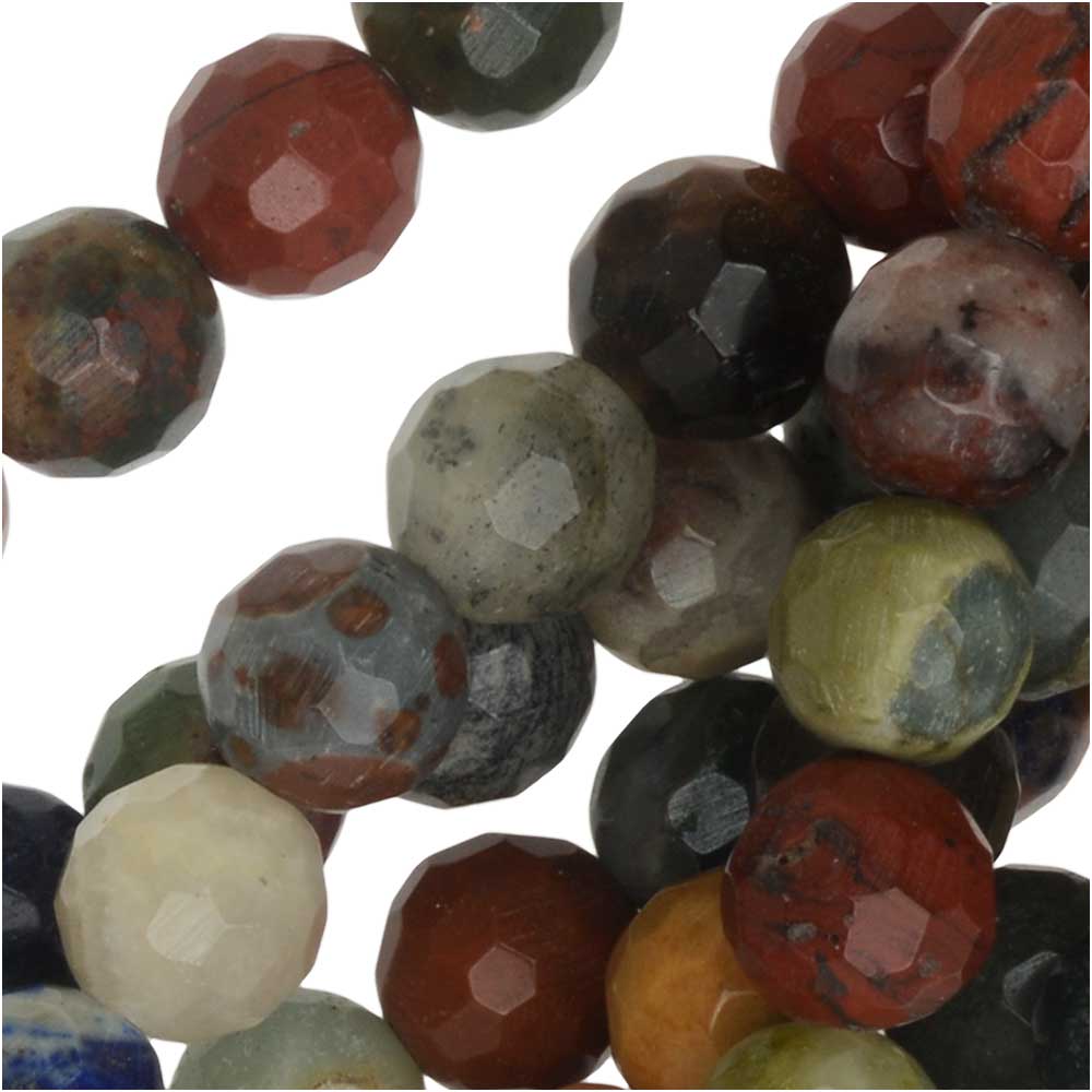 Dakota Stones Gemstone Beads, Mixed Stones, Faceted Round 6mm (15 Inch Strand)