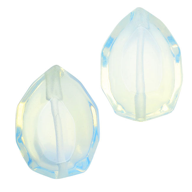 Gemstone Beads, Moonstone, Faceted Pears 18x12.5mm, Opal (4 Pieces)