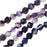 Dakota Stones Gemstone Beads, Dyed Purple Sardonyx, Star Cut Faceted Round 8mm (15 Inch Strand)