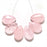 Gemstone Beads, Rose Quartz, Teardrop Focal 22x14mm, Pink (6 Pieces)