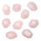 Gemstone Beads, Rose Quartz, Smooth Nugget 15-22mm, Pink (9 Pieces)