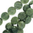 Gemstone Beads, Serpentine, Coin 17mm, Green (15 Inch Strand)