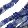 Gemstone Beads, Sodalite, Square Cube 4mm, Lapis Blue (15.5 Inch Strand)