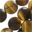 Dakota Stones Gemstone Beads, Tiger Eye, Coin 12mm (8 Inch Strand)