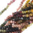 Graduated Tourmaline Gemstone Beads, Faceted Rondelles 2x3mm, Multi (13 Inch Strand)